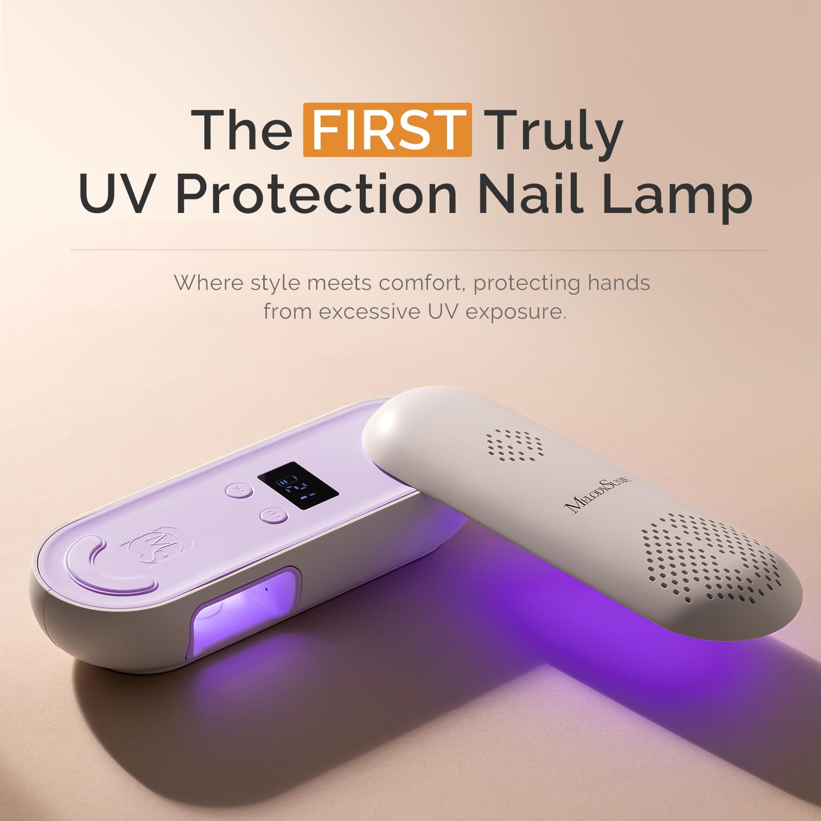 MelodySusie UV protection design reduces exposure during gel curing