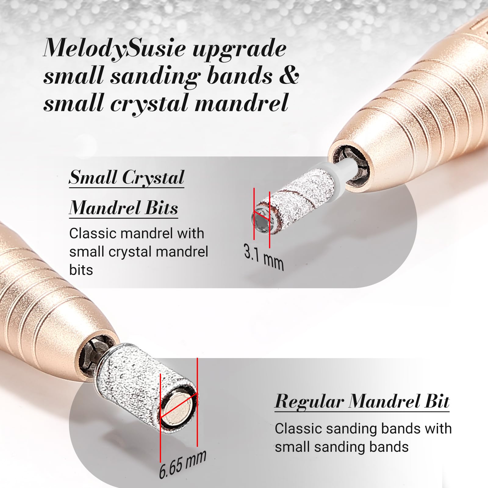 MelodySusie zebra 180 grit finishing for natural nail prep and cuticle smoothing.