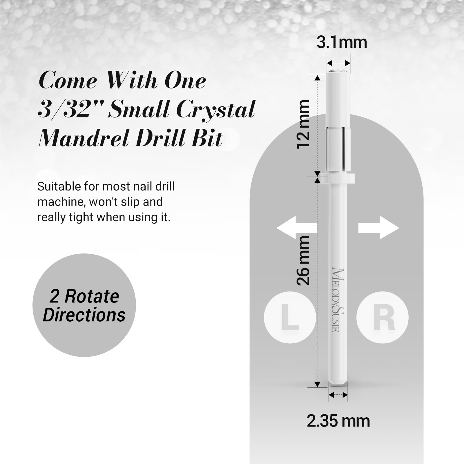 MelodySusie zebra nail drill bits in use during manicure demonstration.