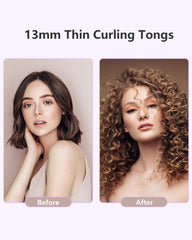 MELYDO curling iron LED display provides precise temperature control for consistent styling