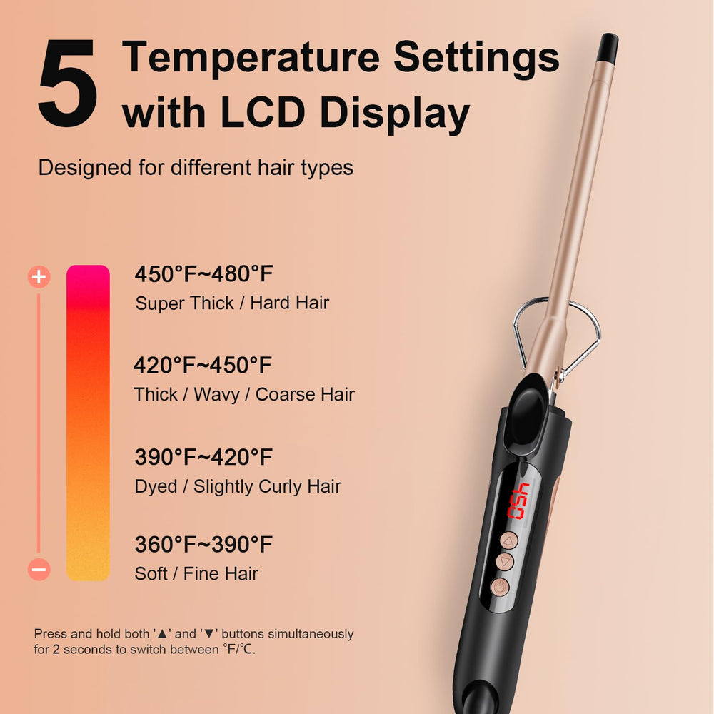 MELYDO five heat settings 360 to 480F suit all hair types