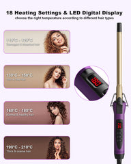 MELYDO travel dual-voltage curling iron for on-the-go styling worldwide