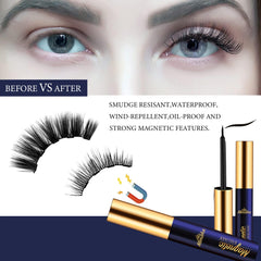 Menaka magnetic eyeliner tubes with ultrafine particles for strong lash hold.