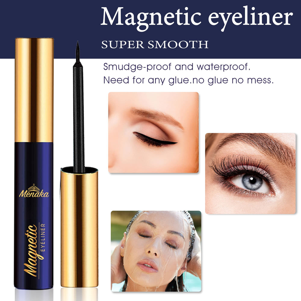 Menaka eyelash applicator included for precise placement.