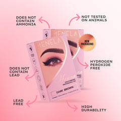 MENELA fixer bottle with bamboo extract for nourishing brow color adhesion
