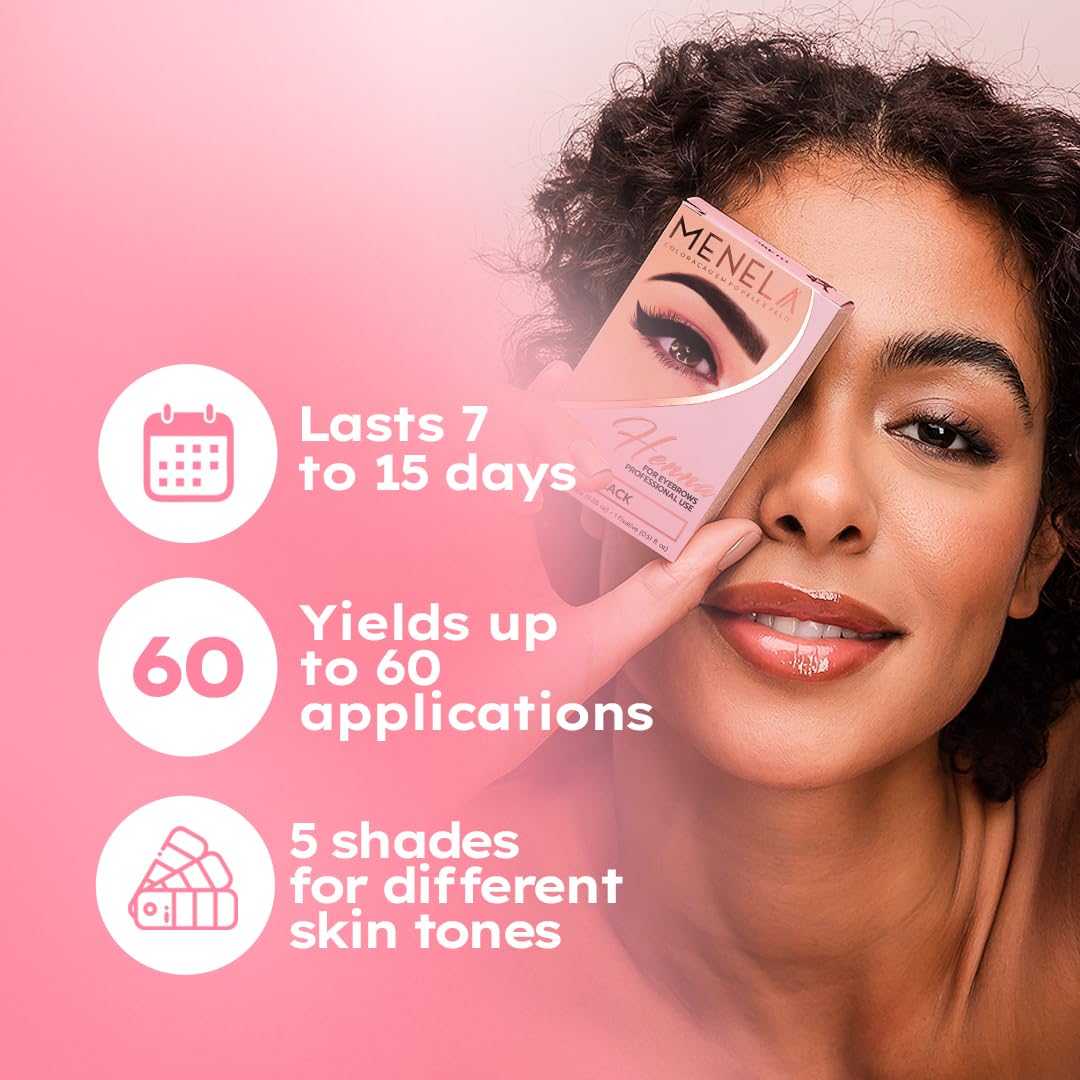 MENELA air-sealed lid keeps freshness during brow tinting