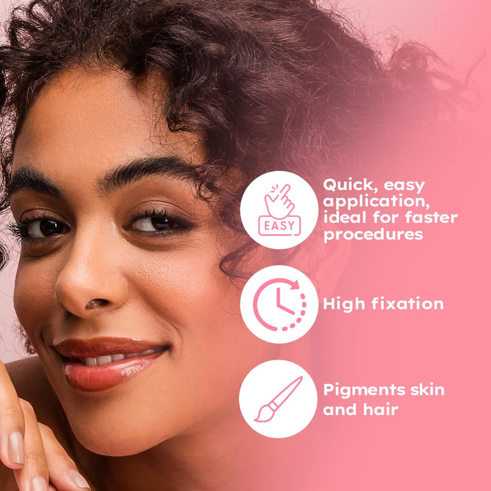 MENELA natural-look medium brown brows after tinting
