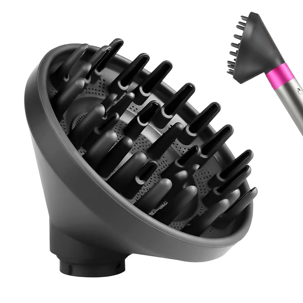 MengTiger diffuser attachment for Dyson Airwrap enables professional at-home styling with defined curls.