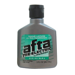 Mennen Afta pre-electric shave lotion pour for smoother shave and irritation relief