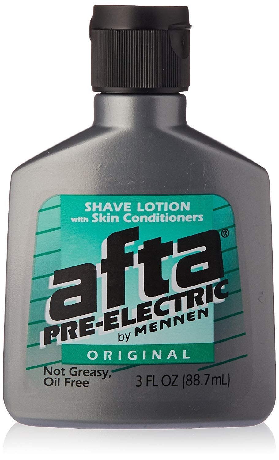 Mennen Afta product-experience shot—closer, smoother shave possible with pre-shave lotion.