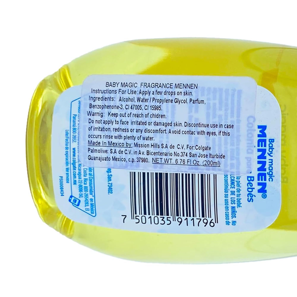 Mennen Baby Magic Cologne with mild scent supports daily baby care rituals.