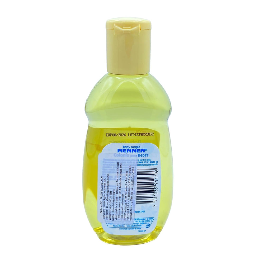 Mennen Baby Magic Cologne sealed packaging promoting freshness for baby routines.