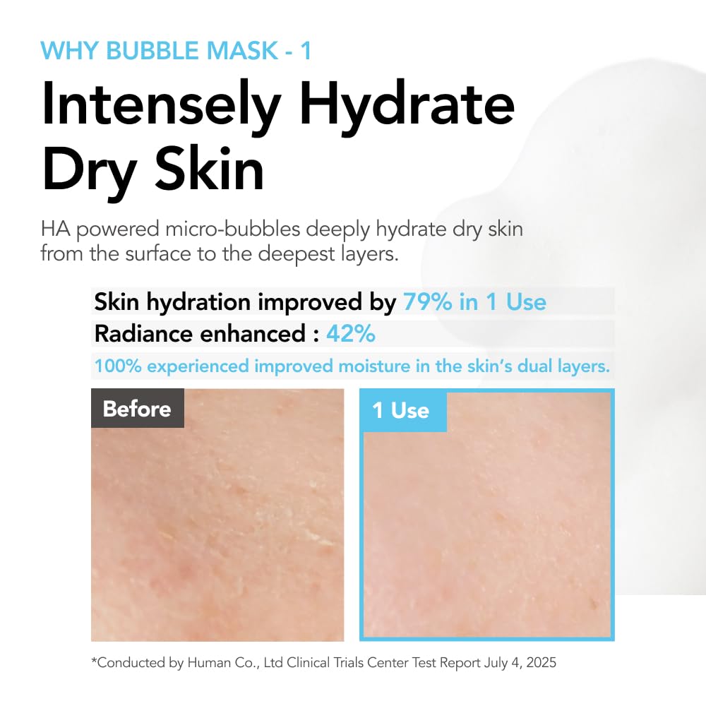 MENOKIN Quick Bubble Mask application tube shows user-friendly method for fast, refreshing hydration.