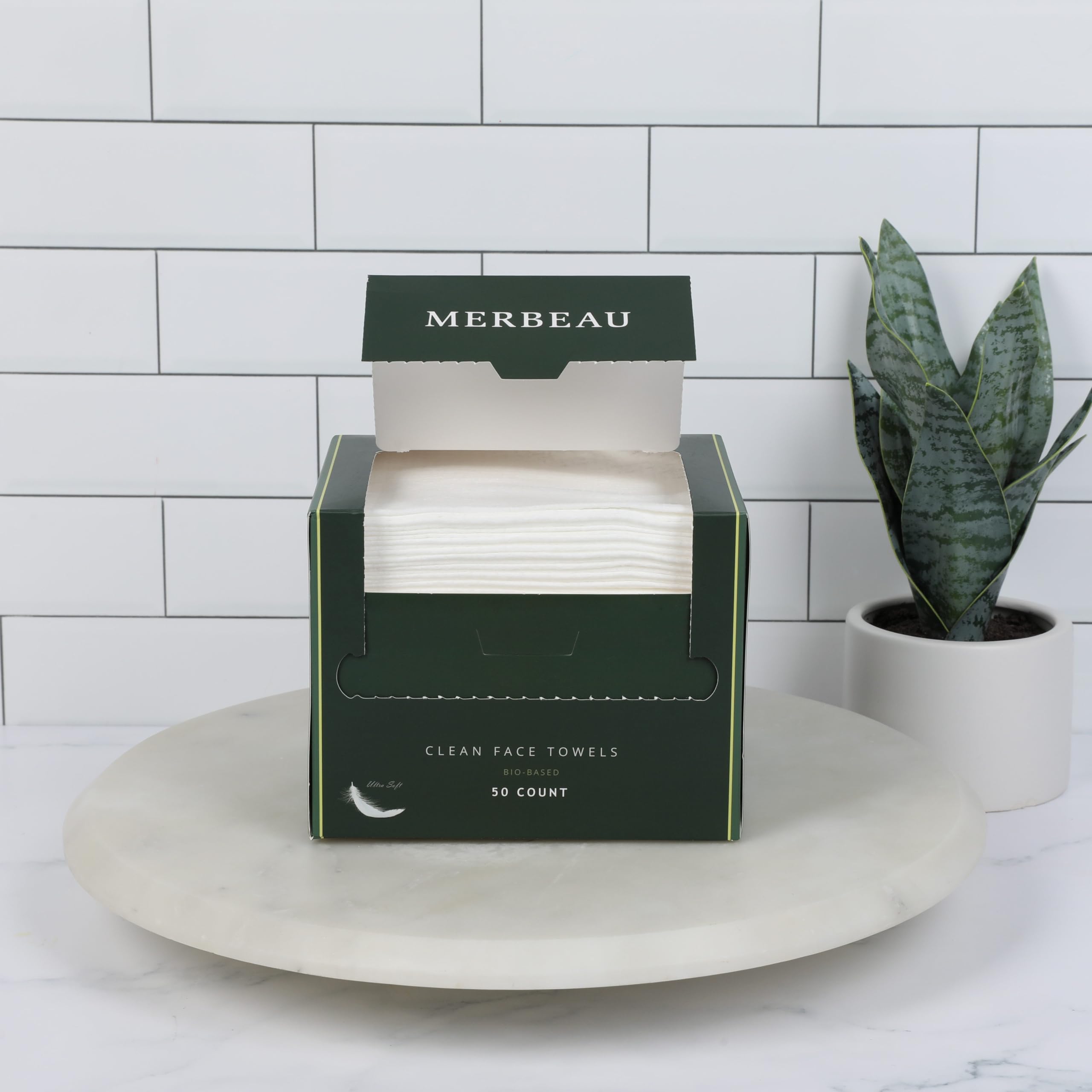 Merbeau Clean Facial Towels dermatologist-tested and hypoallergenic