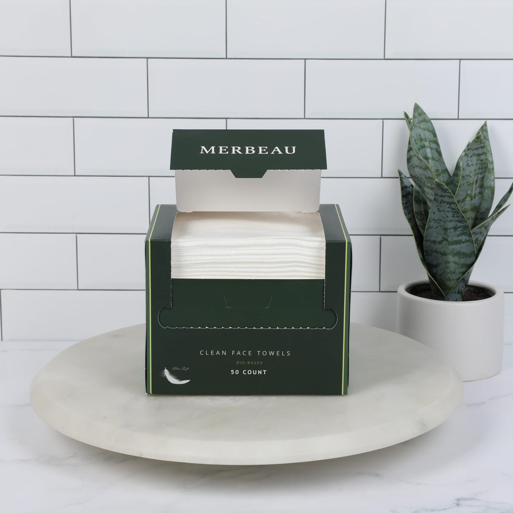 Merbeau Clean Facial Towels dermatologist-tested and hypoallergenic