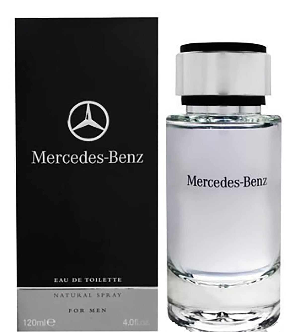 Mercedes-Benz Cologne for Men bottle-front shows premium design with long-lasting fragrance