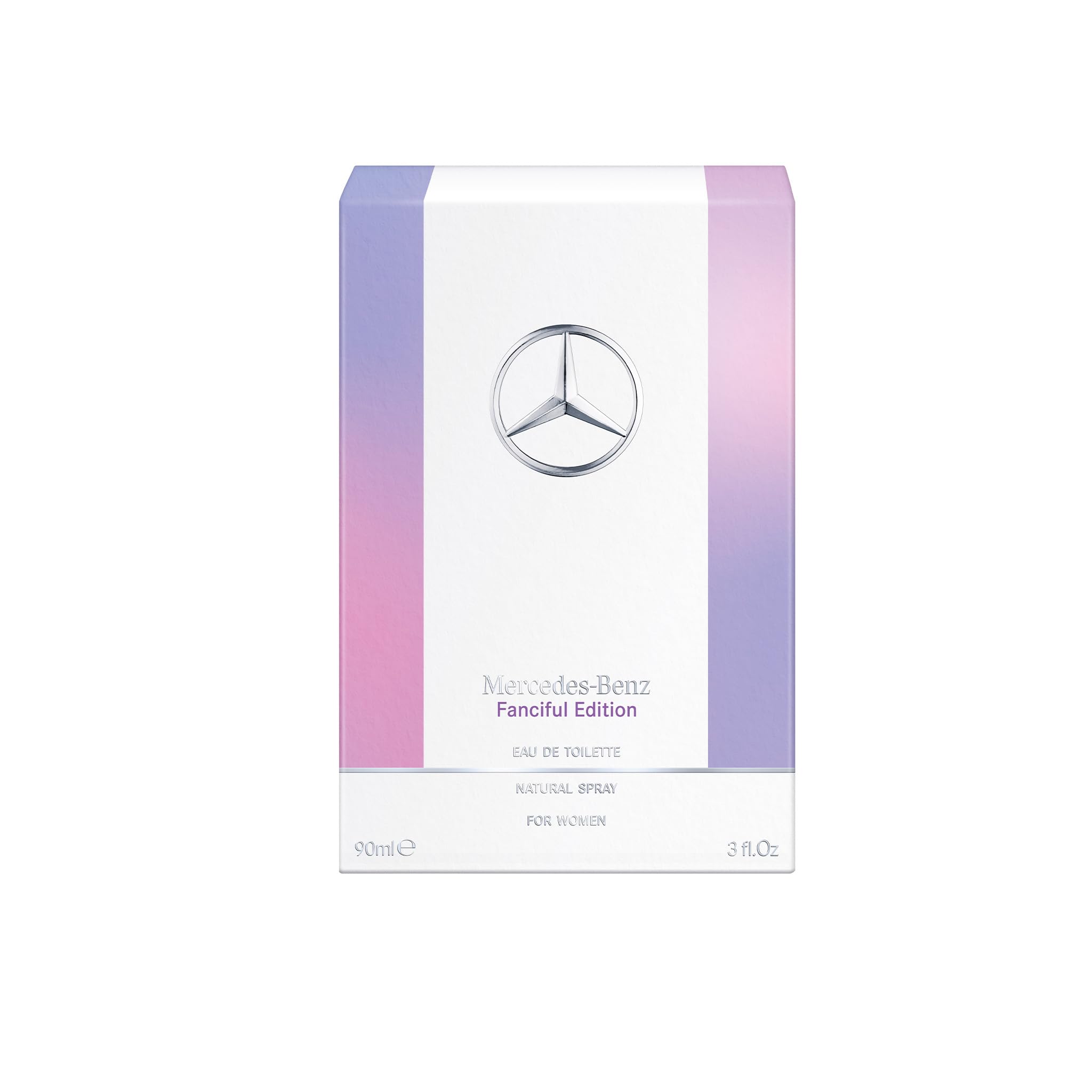 Mercedes-Benz Fanciful EDT mandarin note emphasizes bright mood for daytime wear.
