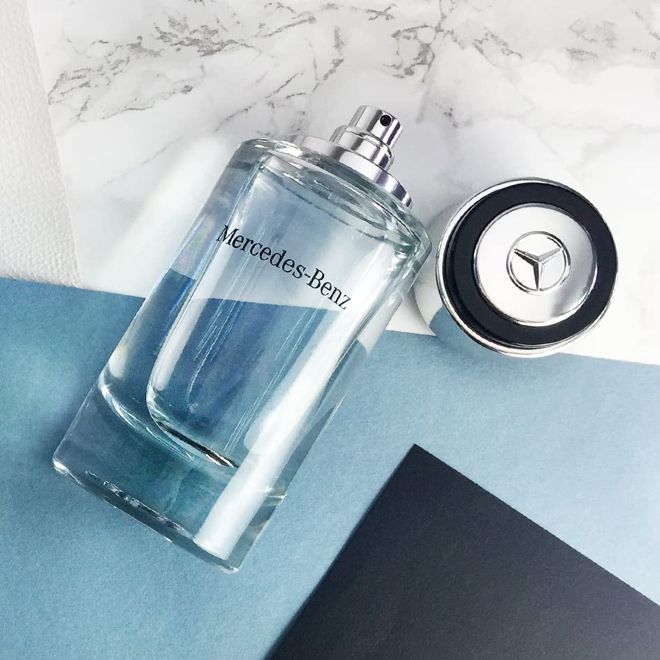 Mercedes-Benz For Men bottle emblem detail reflects the Three-Point Star branding