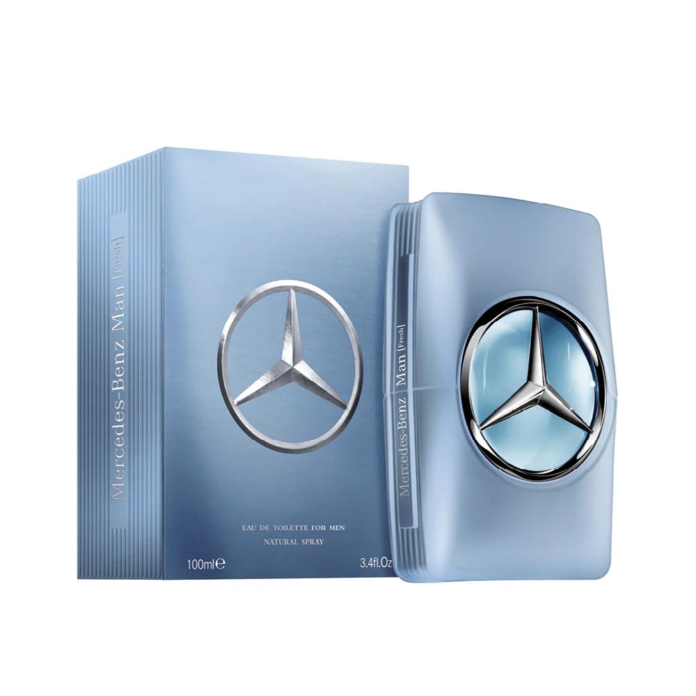 Mercedes-Benz Man Fresh bottle front showcases premium design for confident daily wear.