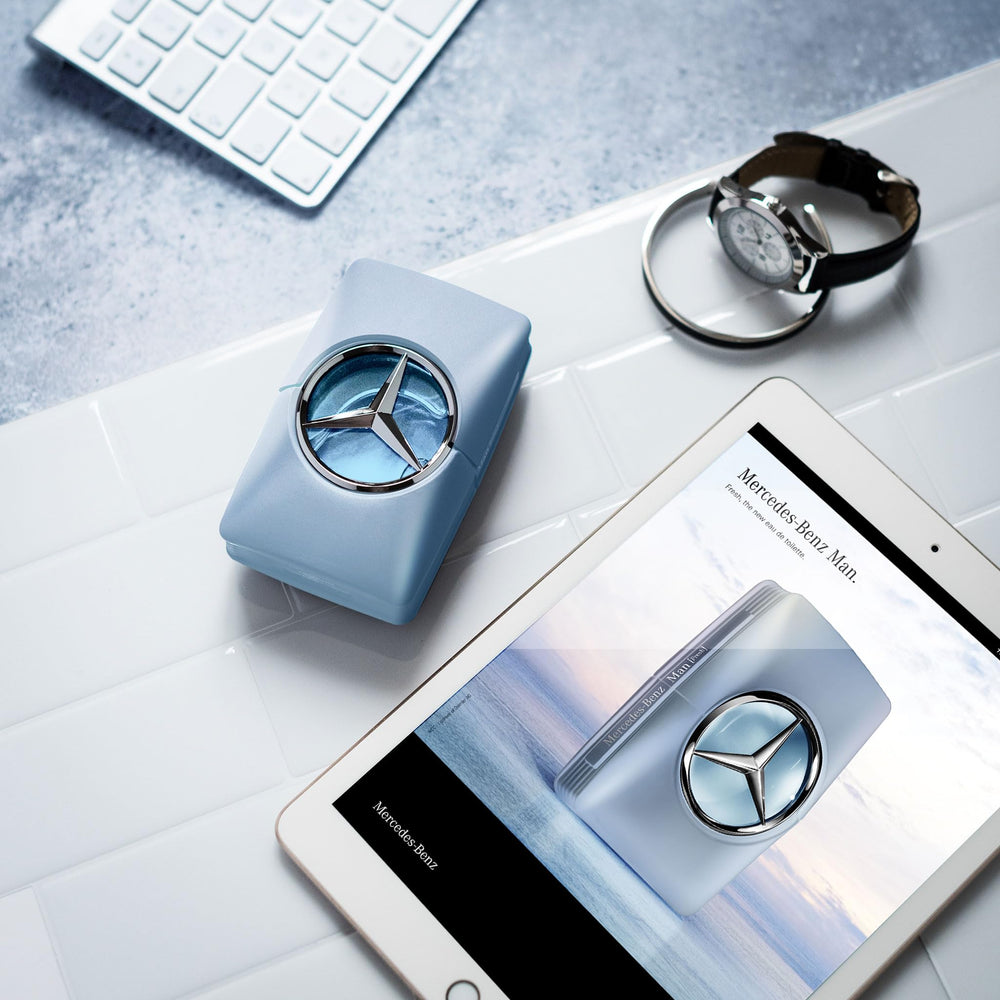 Mercedes-Benz Man Fresh cedarwood base underlines warm, lasting presence throughout the day.