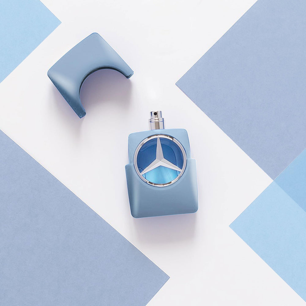 Mercedes-Benz Man Fresh packaging box captures luxury branding for collectors or gift-ready presentation.