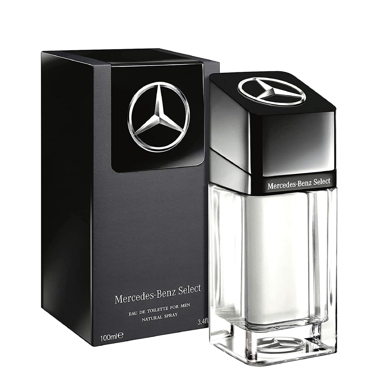 Mercedes-Benz Select bottle front view for refined daily wear.
