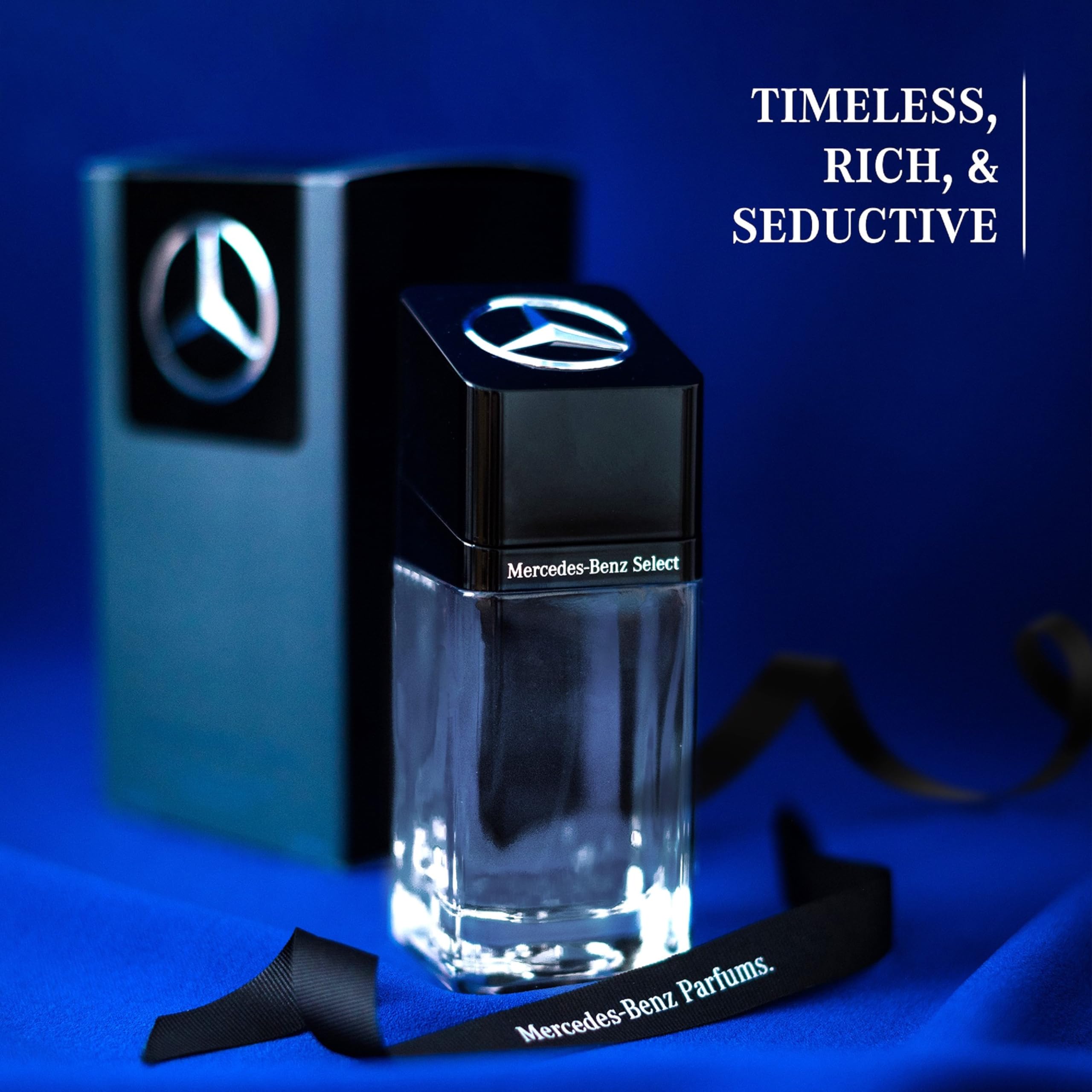 Mercedes-Benz Select mint-apple note close-up suggests refreshing aroma.