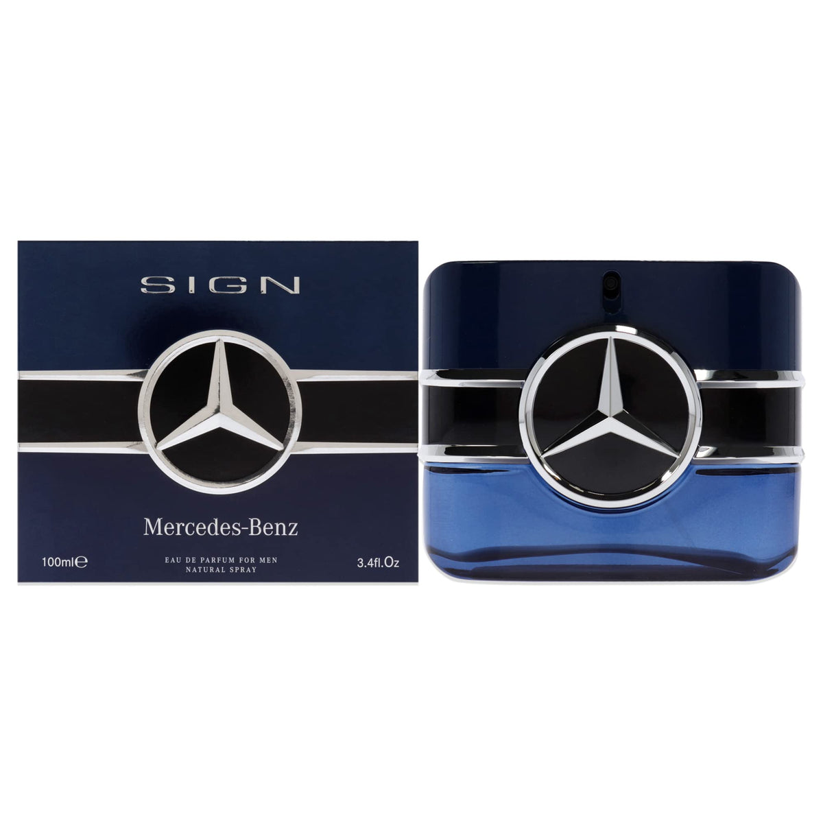 Mercedes-Benz Sign top notes bottle highlights a refined daily scent experience.