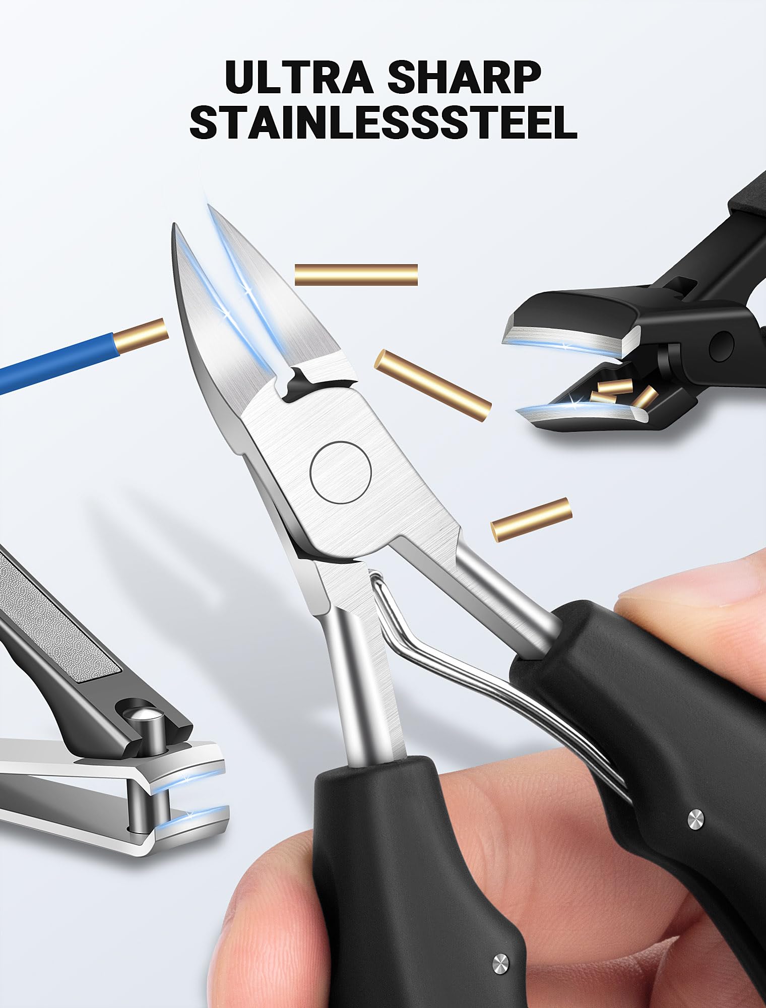 MERDTTES nail file finishes nails with smooth edges.