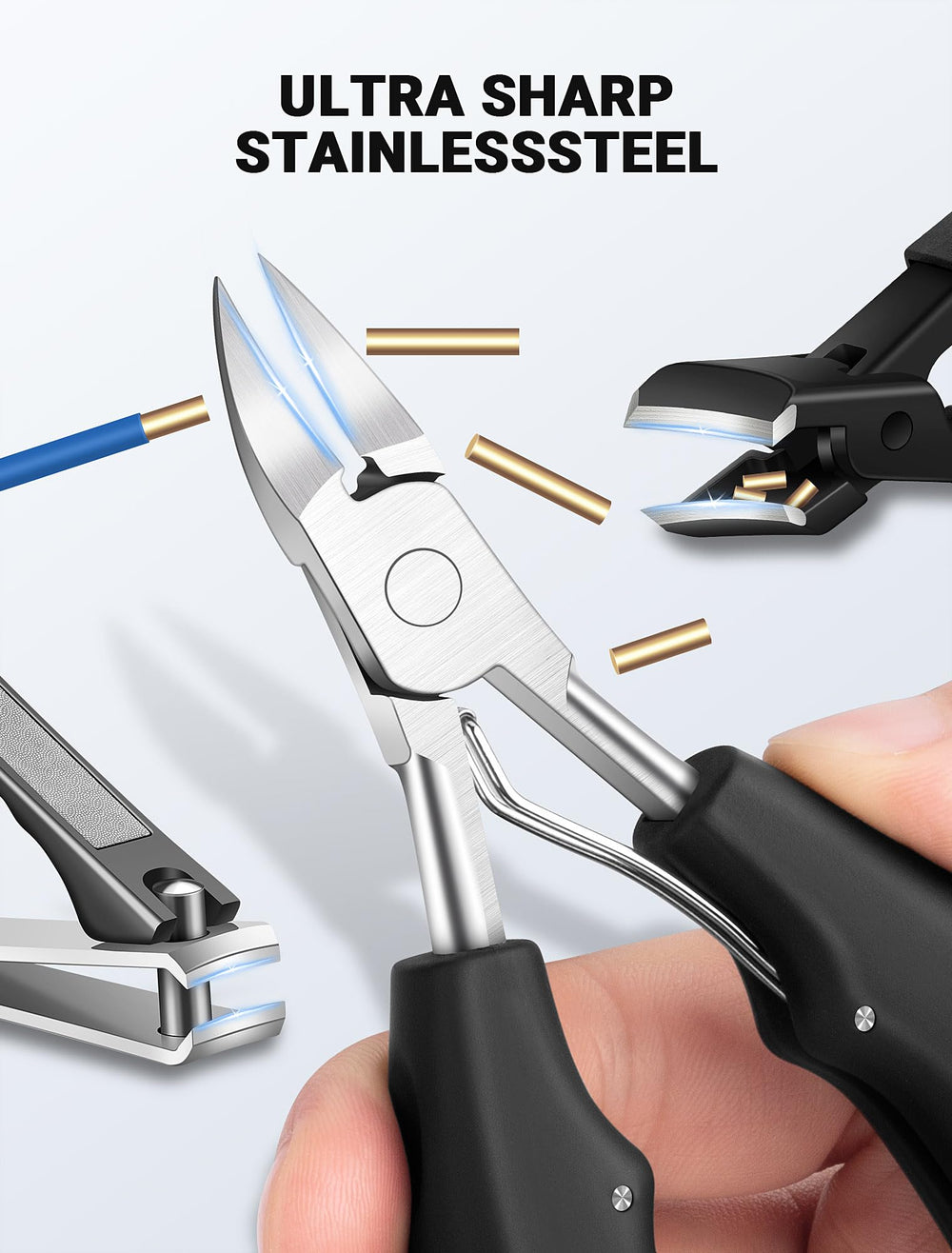 MERDTTES nail file finishes nails with smooth edges.
