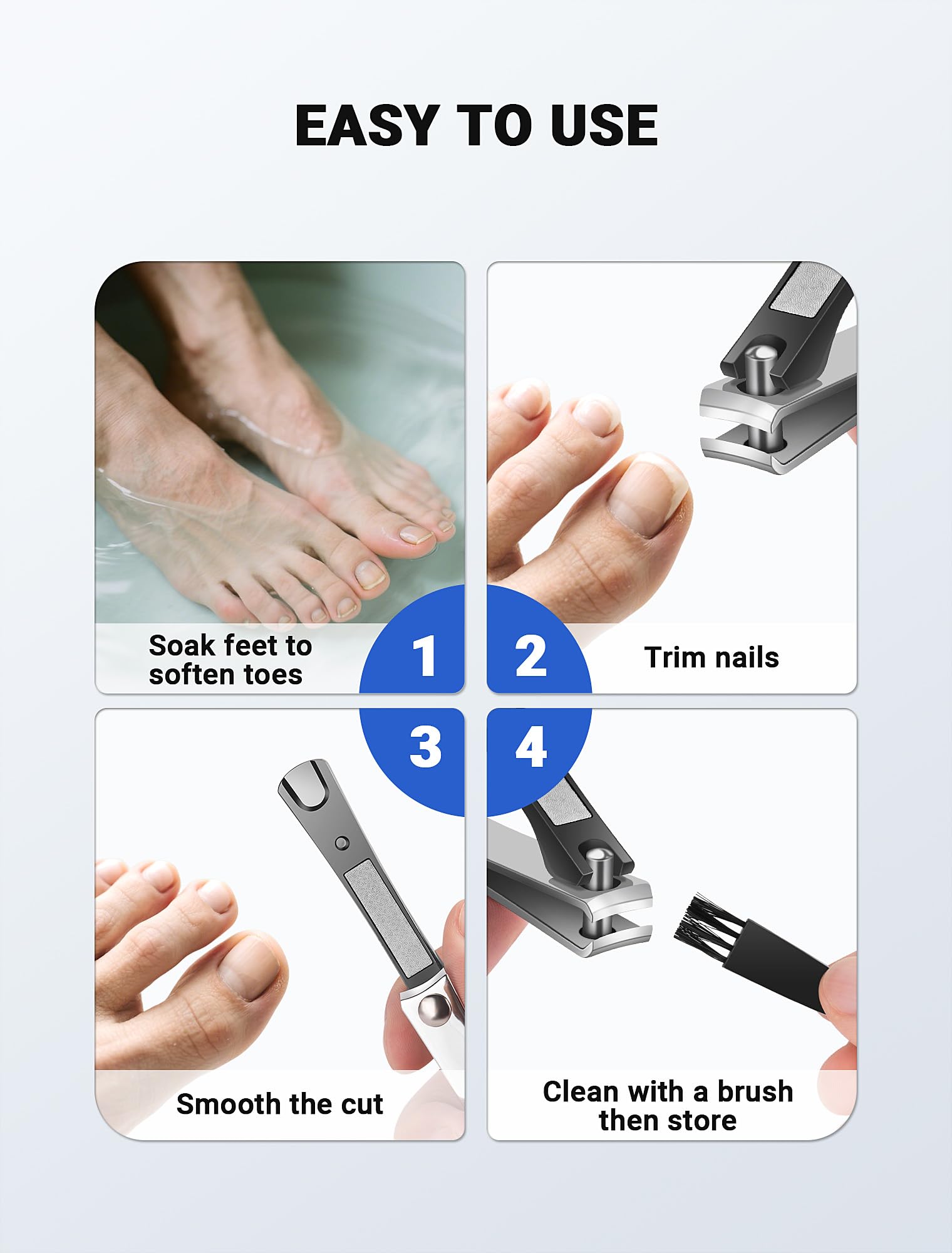 MERDTTES small brush for easy debris cleaning after clipping.