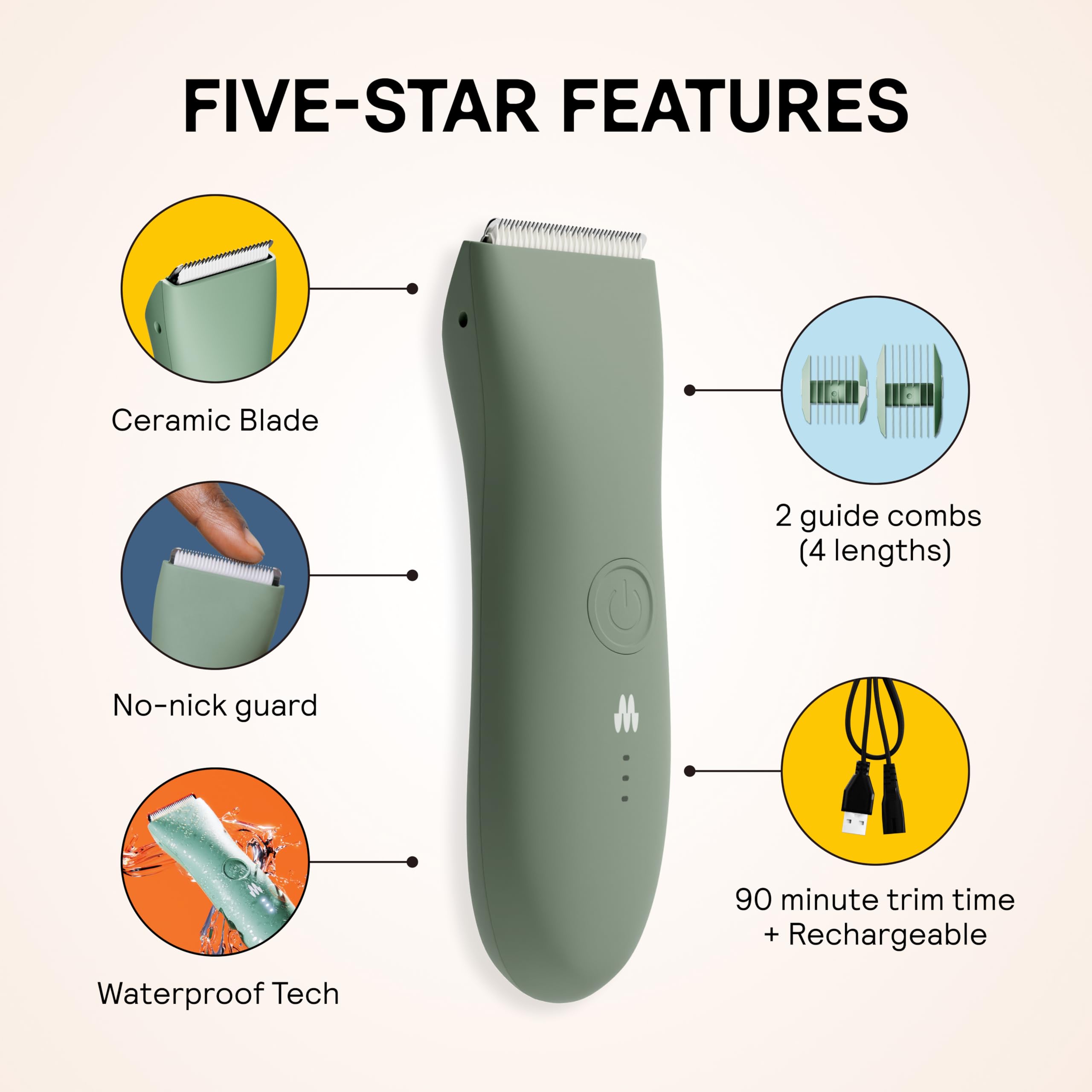 MERIDIAN The Trimmer Original showing two adjustable guides for versatile length control.