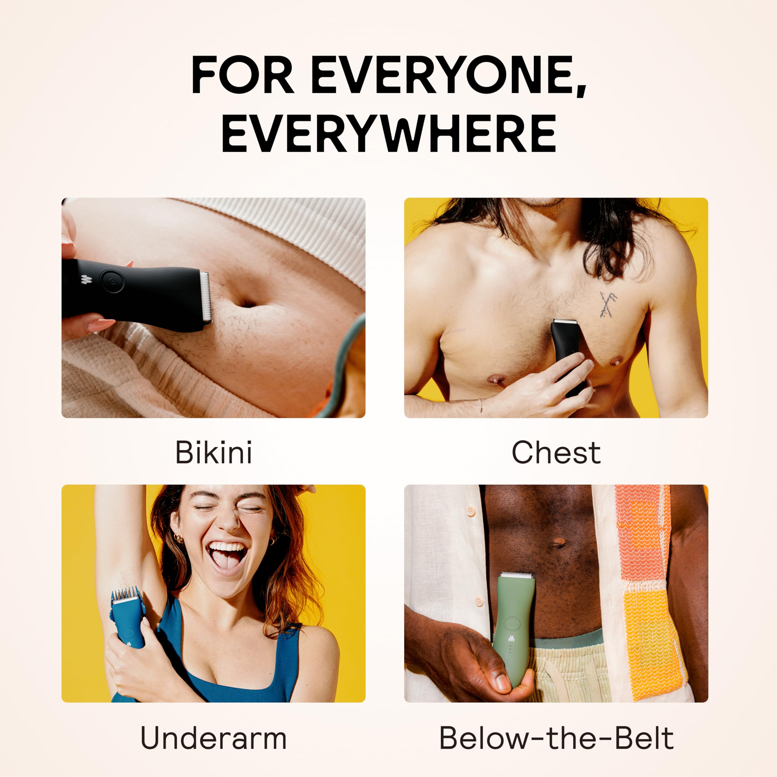 MERIDIAN The Trimmer Original used on chest to bikini for all-over grooming.