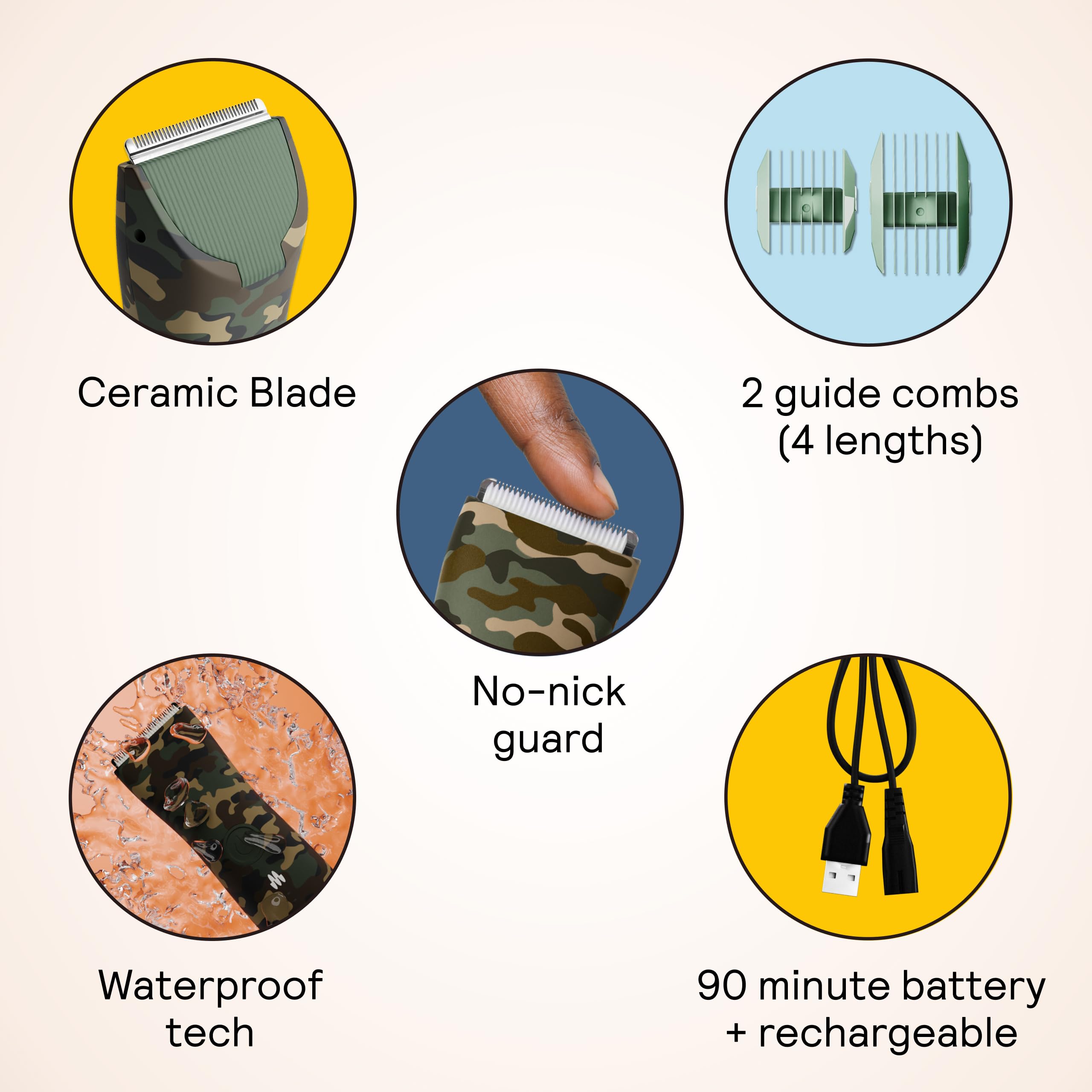 MERIDIAN The Trimmer Original forest in shower use for waterproof convenience
