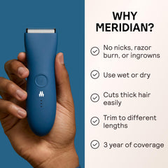 MERIDIAN The Trimmer Original waterproof for shower use, easy wet trimming.