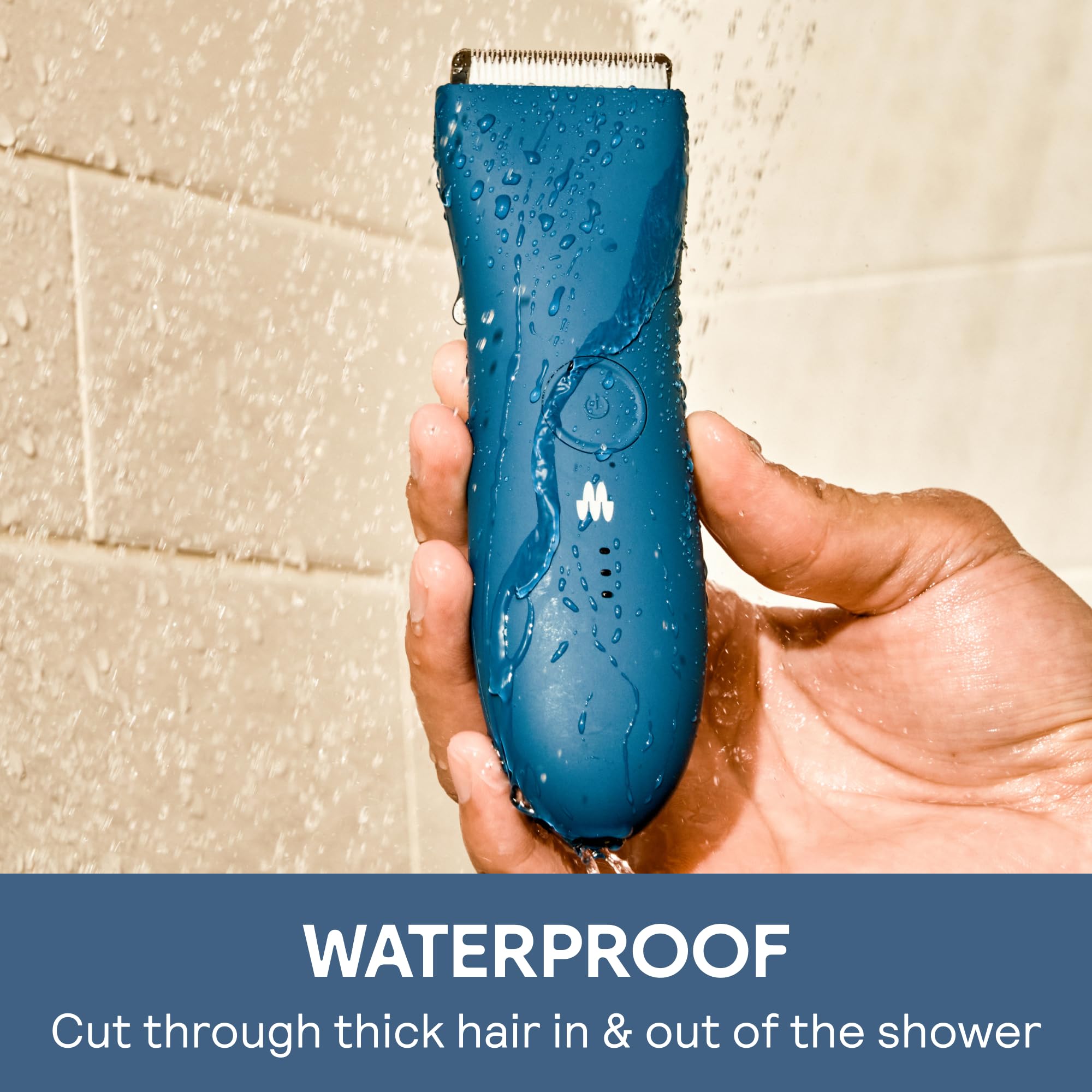 Meridian Trimmer Plus supports wet-dry use for flexible grooming in shower or sink.