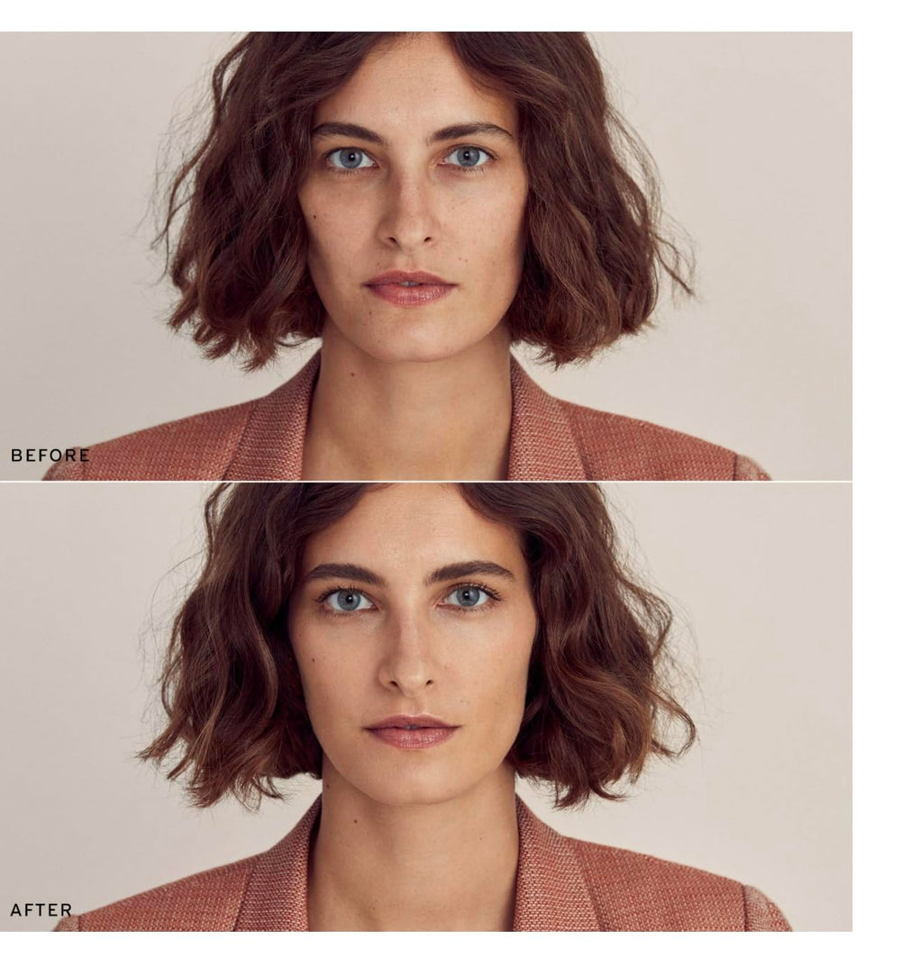 Merit Minimalist Camel stick spread and blend for seamless coverage.
