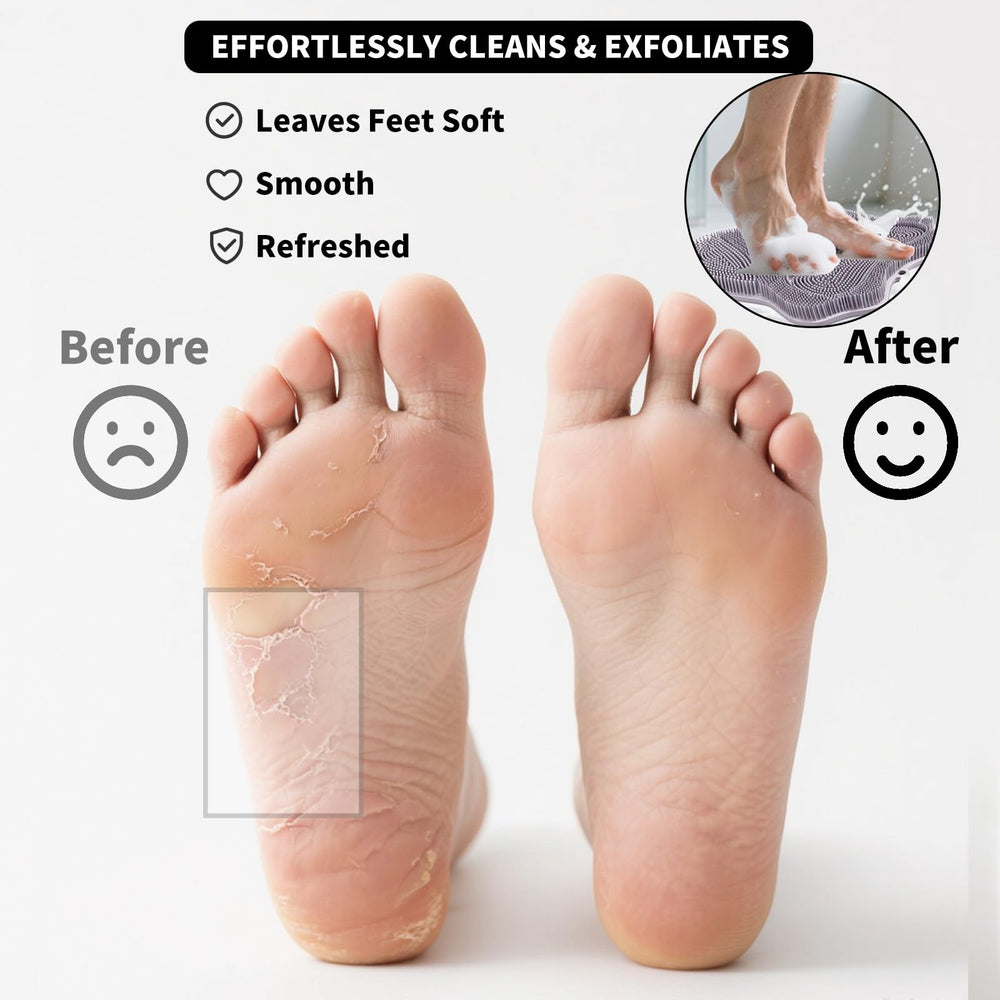 Merleu silicone back scrubber butterfly-form emphasizes back coverage and gentle exfoliation