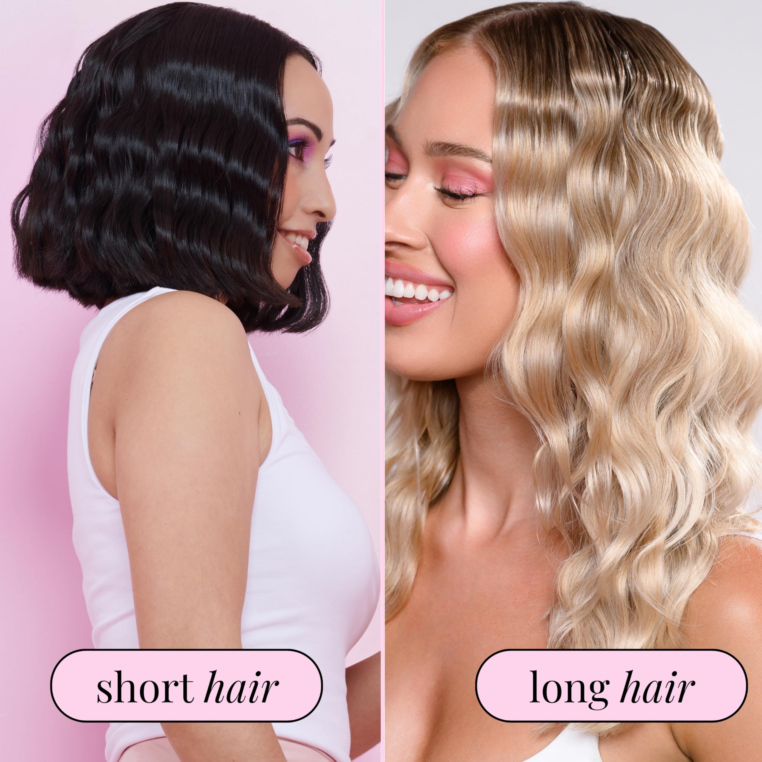Mermade Hair PRO Waver with Mermade Mist bottle suggests enhanced definition and control.