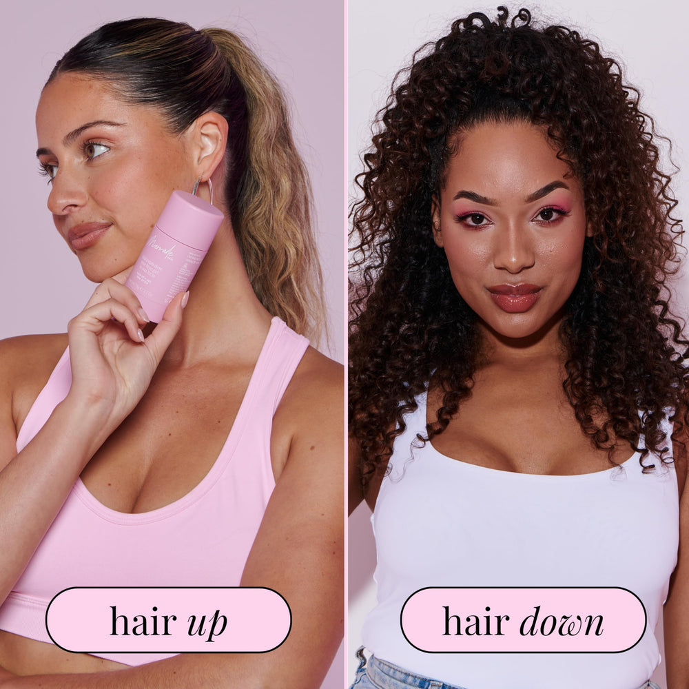 Mermade Hair stick pink pack on-the-go touch-ups for flawless hair.