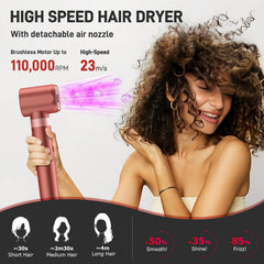 MESCOMB 5-in-1 oval volumizing brush adds lift and smoothness.
