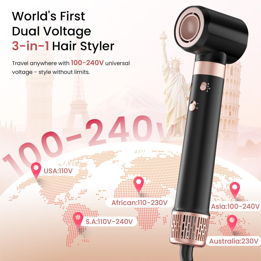 MESCOMB powerful motor enables quick styling sessions for busy routines.