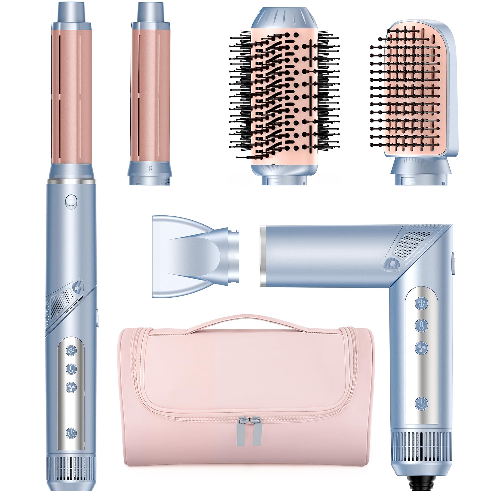 MESCOMB Hot Air Multi-Styler with dryer and curl setup for fast versatile styling