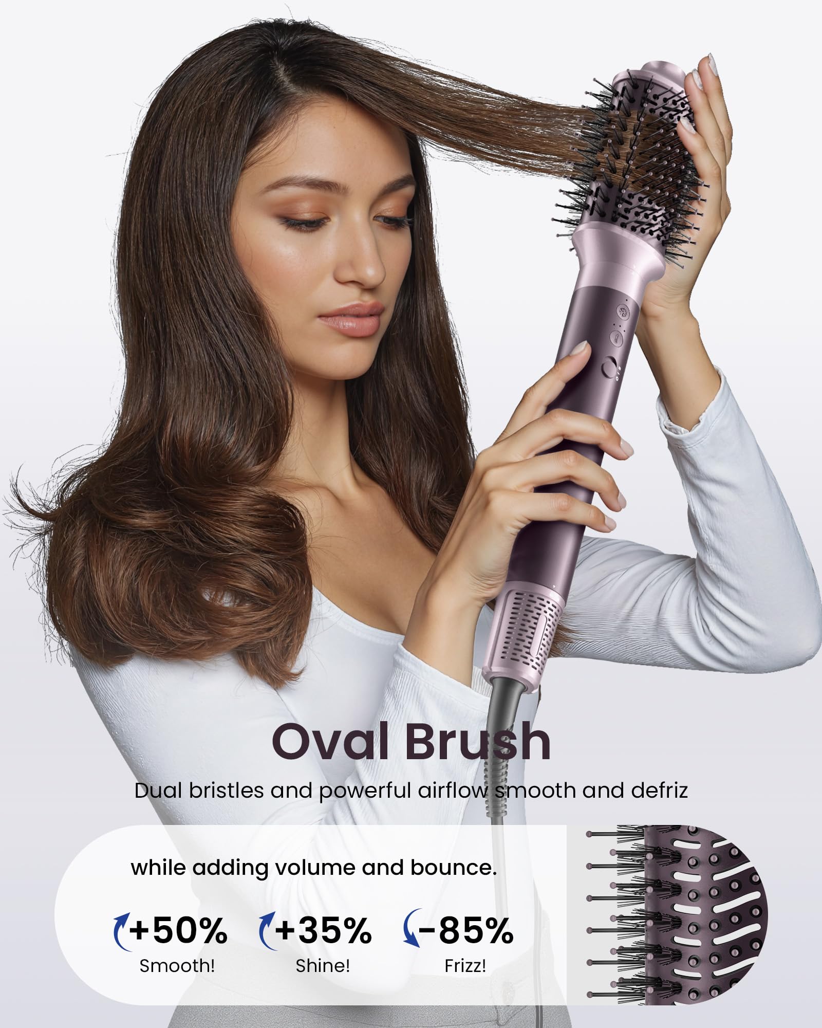 MESCOMB ionic styling boosts shine and reduces static.