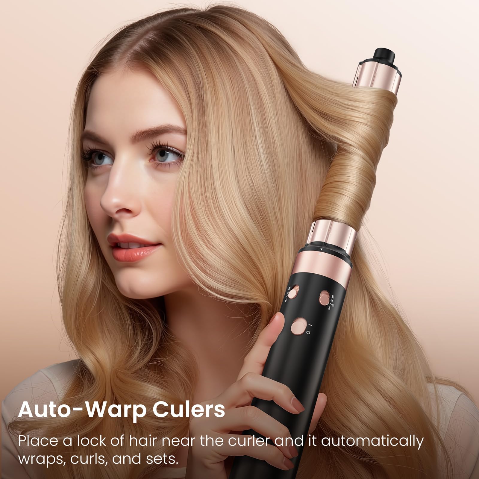 MESCOMB negative ions system speeds drying while boosting shine.