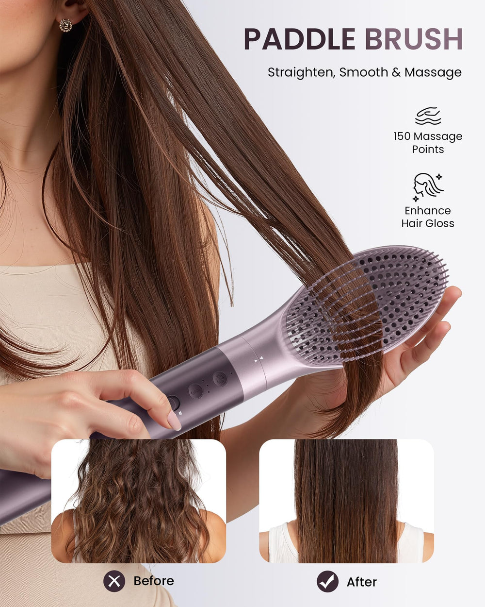 MESCOMB travel bag keeps the compact styler organized.