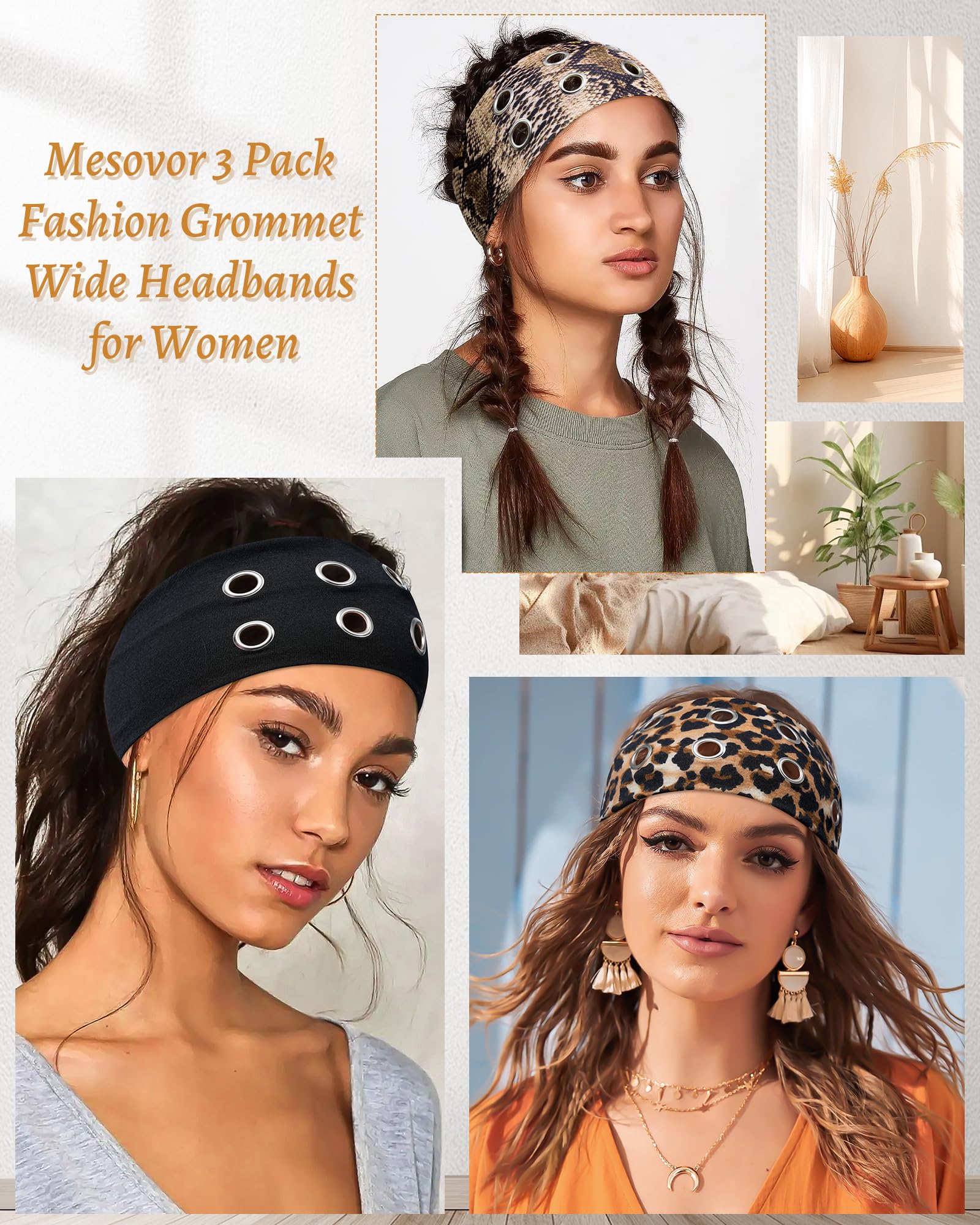 Mesovor paisley print headband blends boho vibes with modern edge
