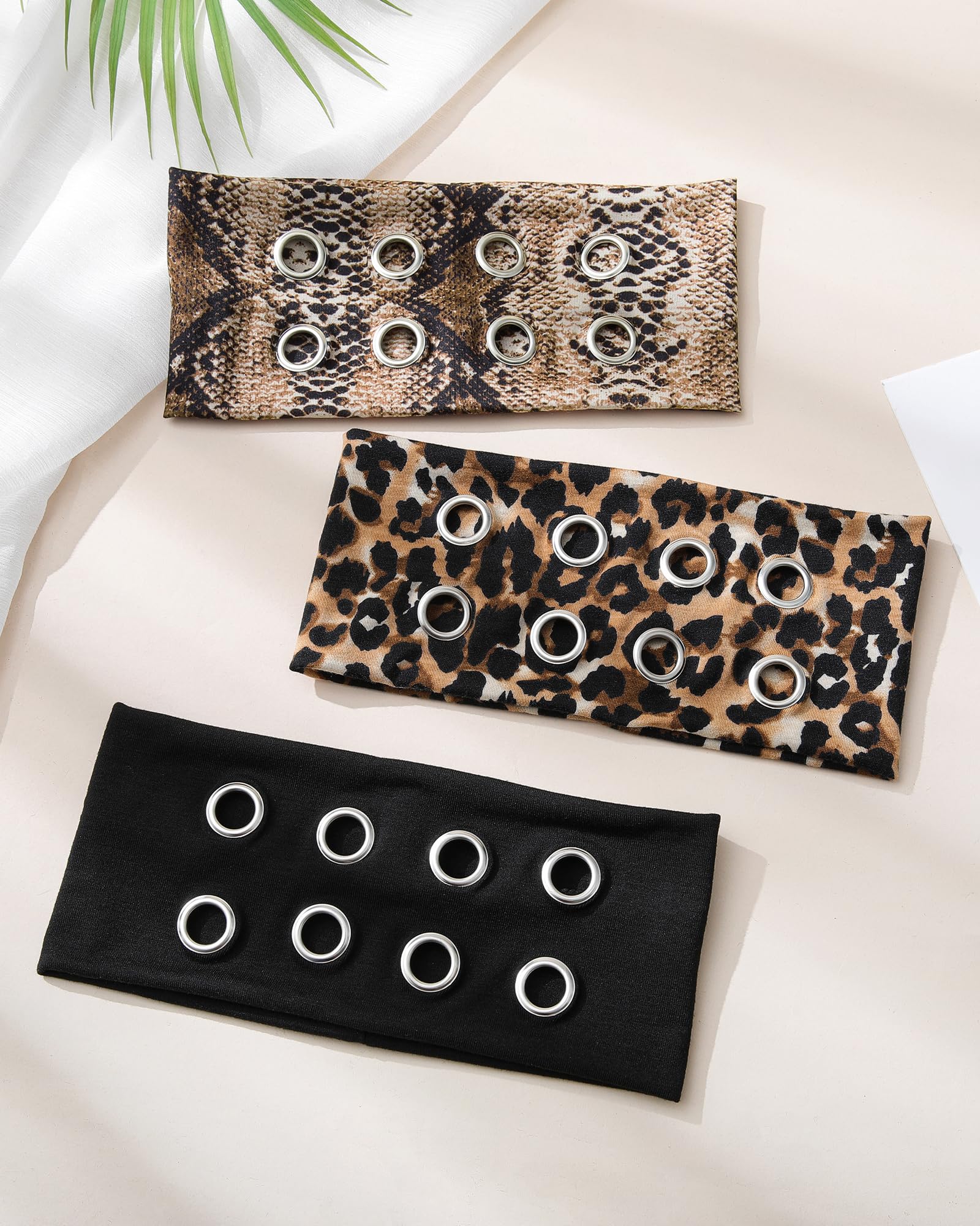 Mesovor wave print headband complements festivals with colorful retro charm