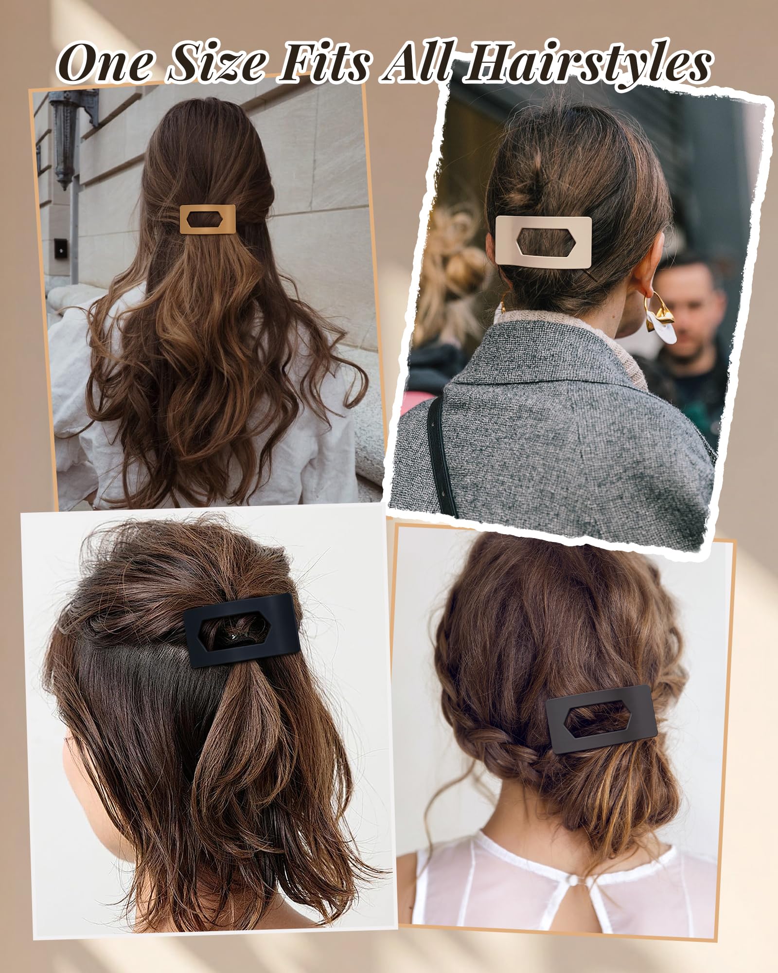 Mesovor lightweight clip suits weddings or events with a sophisticated neutral finish.