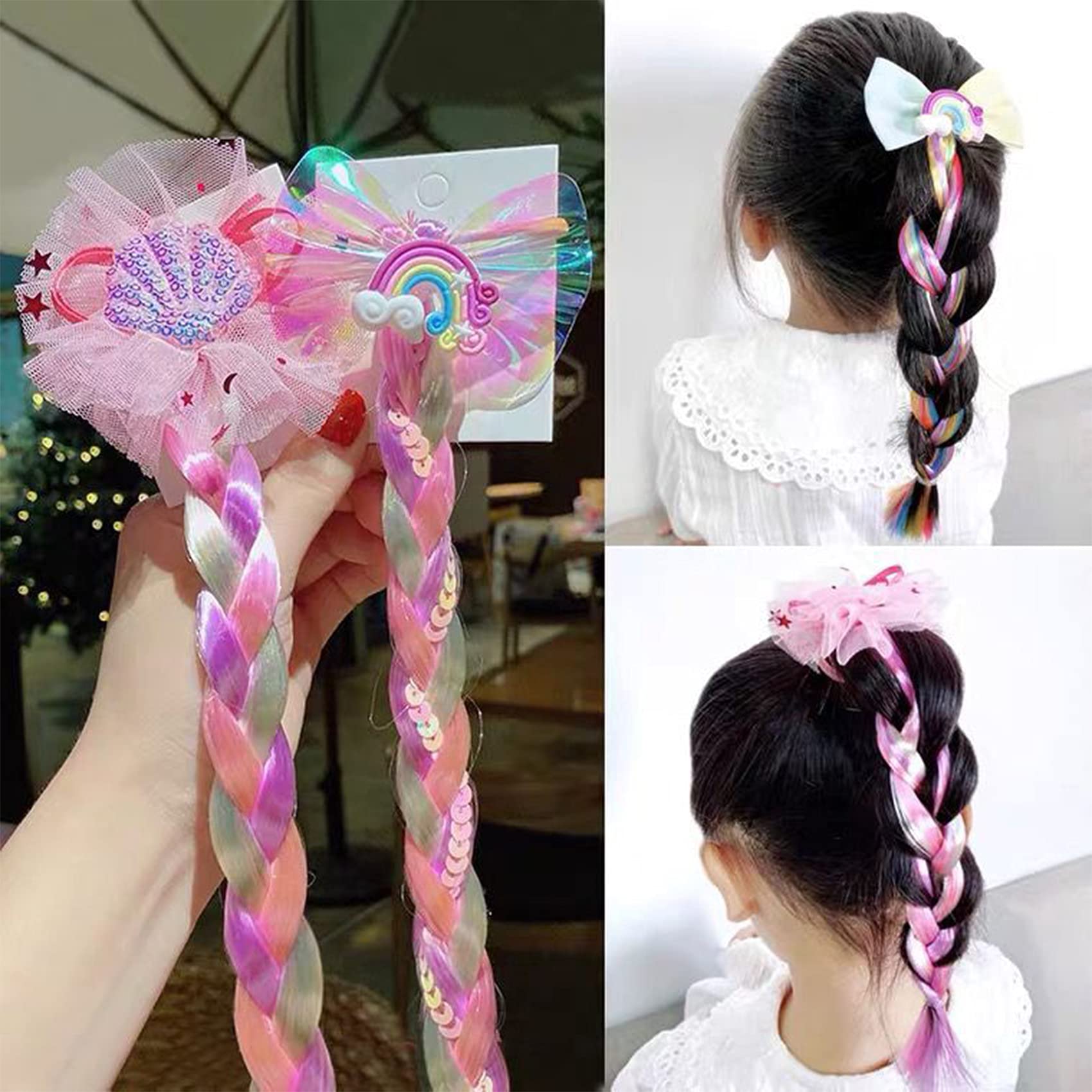 Messen care guide for washing and air-drying these braids.